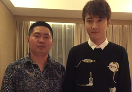 广州恒盛娱乐与明星合影